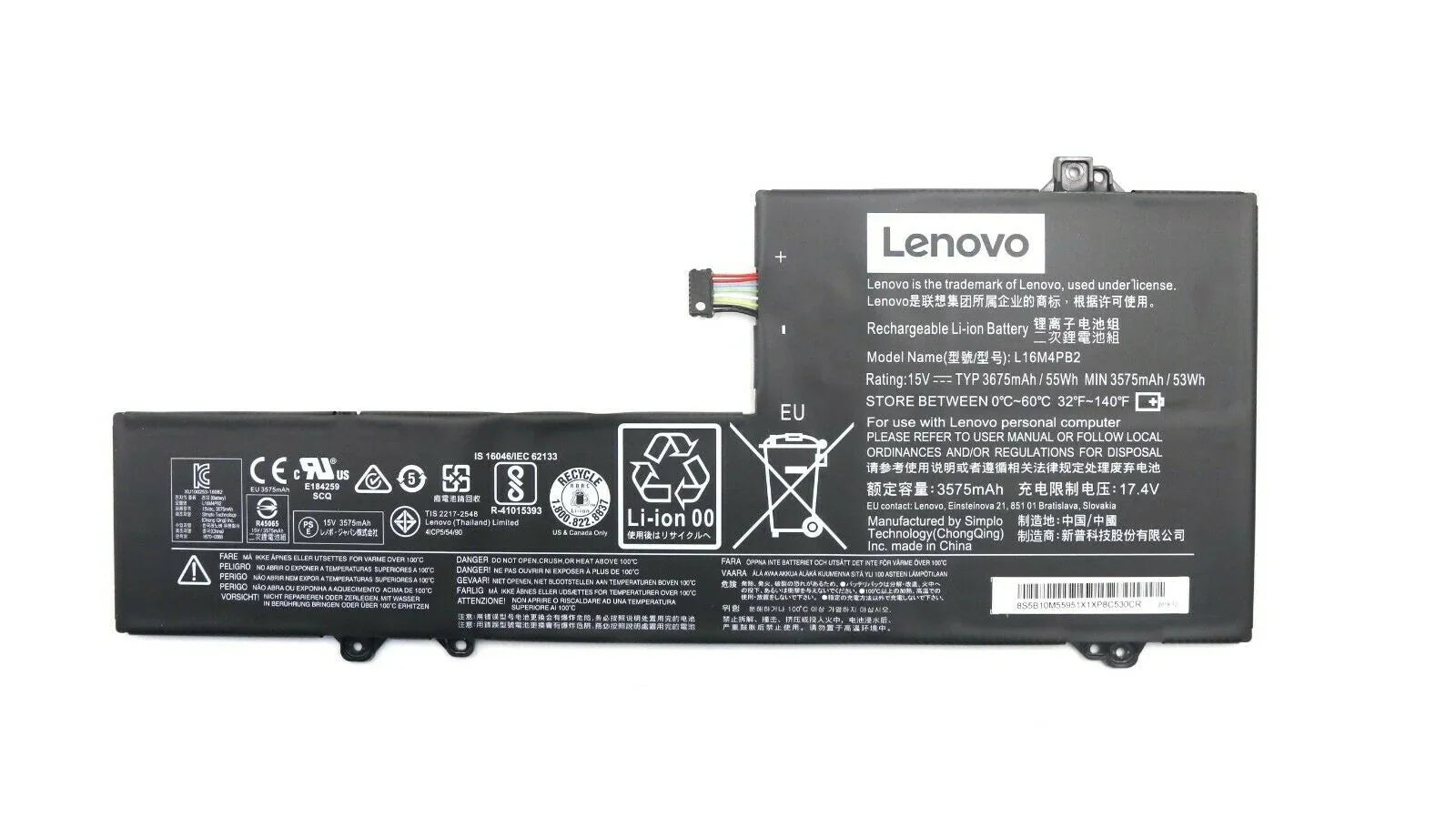 L16M4PB2 Genuine Lenovo IdeaPad 720s, IdeaPad 720s-14IKB, V720-14-ISE Laptop Battery - eBuy UAE